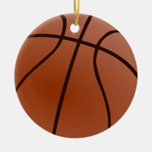 Basketball Artwork Ceramic Tree Decoration