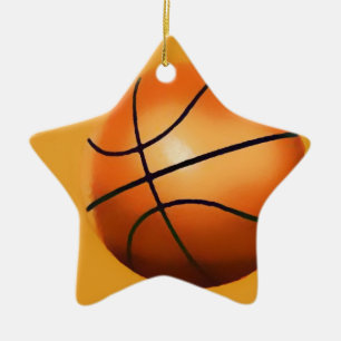 Basketball Artwork Ceramic Tree Decoration