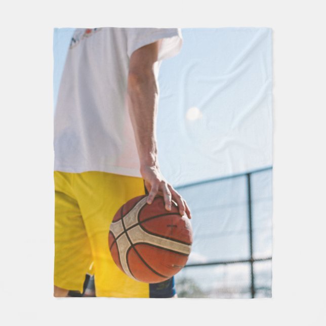 Basketball Artwork Fleece Blanket (Front)