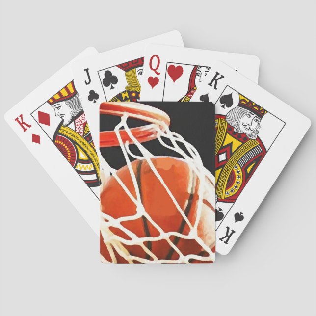 Basketball Artwork Playing Cards (Back)