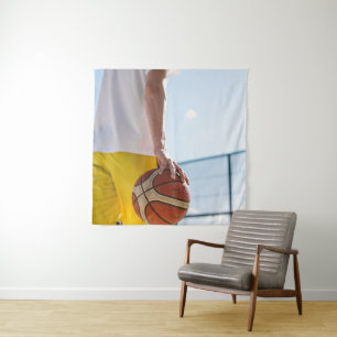 Basketball Artwork Tapestry