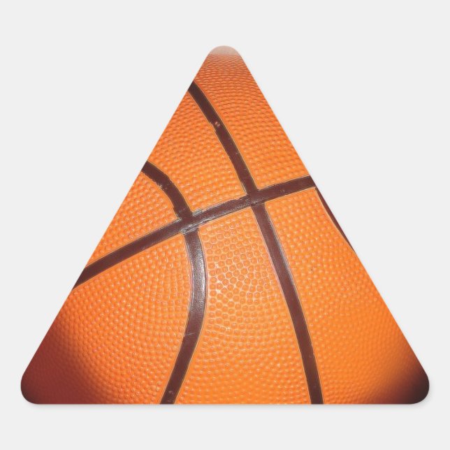 Basketball Artwork Triangle Sticker (Front)