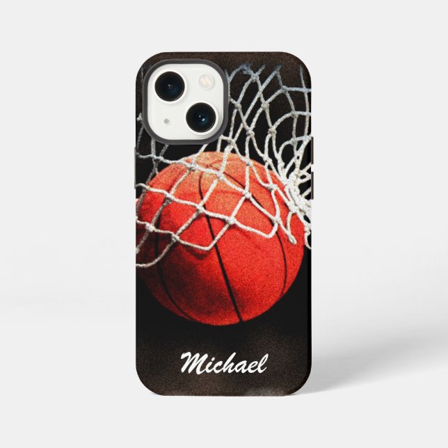 Basketball Artwork Your Name iPhone Case (Back)