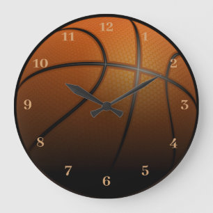 Basketball athlete large clock