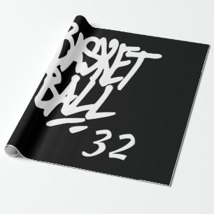 Basketball Athletic Sport Number 32 Wrapping Paper