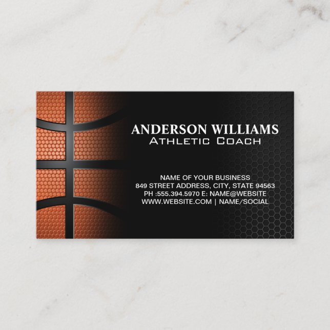 Basketball | Athletics Sports Business Card (Front)