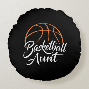 Basketball Aunt Basketball Mum Auntie Gift Round Cushion