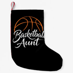 Basketball Aunt Basketball Mum Auntie Gift Small Christmas Stocking