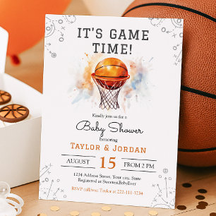 Basketball Baby Shower Invitation