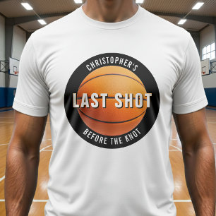 Basketball Bachelor Party Last Shot Before Knot T-Shirt