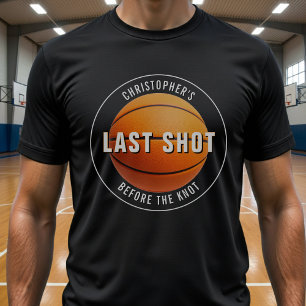 Basketball Bachelor Party Last Shot Before Knot T-Shirt