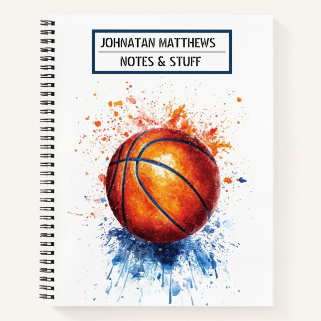Basketball back to school Notebook (Front)