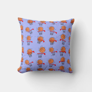 Basketball - Ball and Hoop Pattern  Cushion