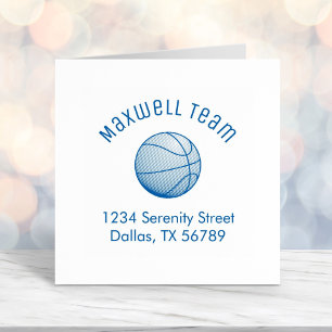 Basketball Ball Arch Family Address Self-inking Stamp