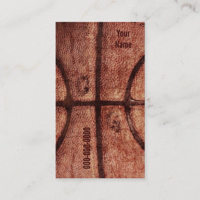 basketball ball business card (Front)