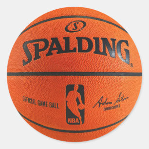 Basketball ball classic round sticker