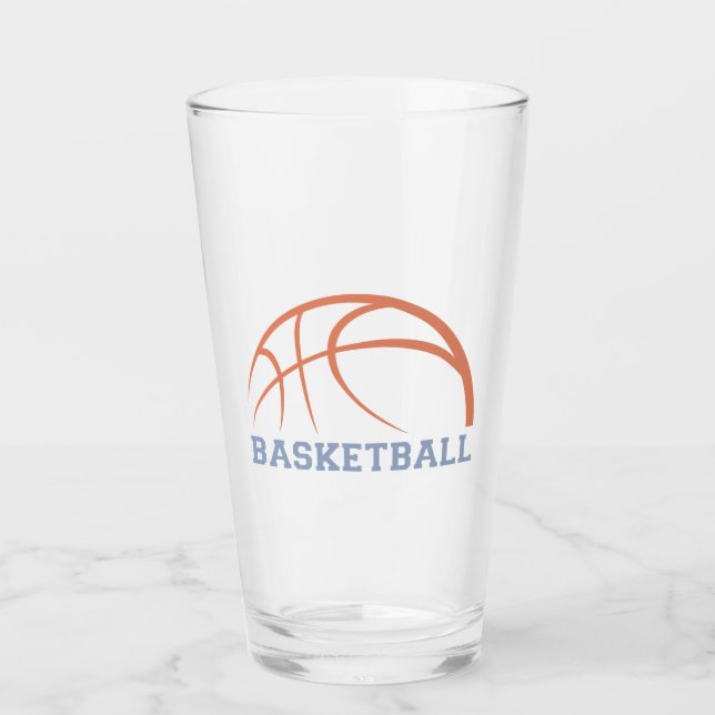 Basketball Ball Design For Coaches Glass (Front)