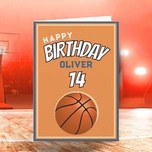 Basketball Ball Happy Birthday Sports Card