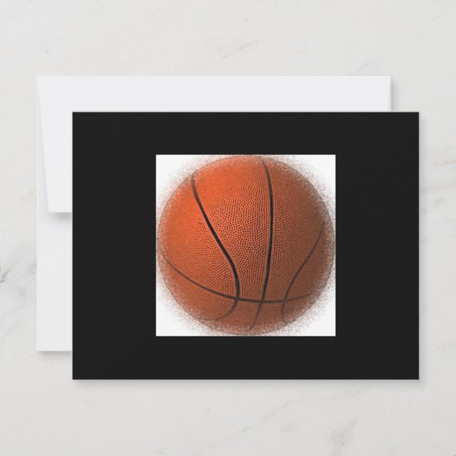 Basketball Ball Invitations (Front)