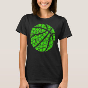 Basketball Ball Irish Shamrock Lucky C St Patrick' T-Shirt