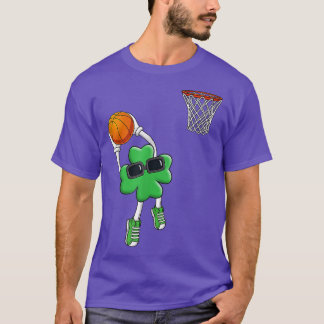 Basketball Ball Leprechaun Shamrock St Patricks Da T-Shirt