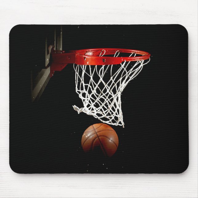 Basketball Ball & Net Mouse Mat (Front)