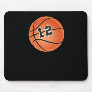 Basketball Ball Number 12 Mouse Mat