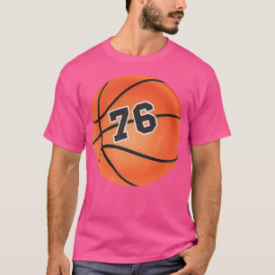 Basketball Ball Number 76 Seventy Six T-Shirt