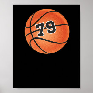 Basketball Ball Number 79  Poster