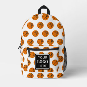 Basketball Ball Pattern Team School Logo Modern Printed Backpack