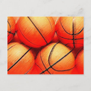 Basketball Ball Postcard