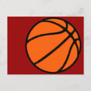 basketball (ball) postcard