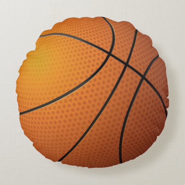 Basketball ball round cushion (Front)