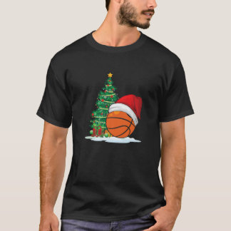 Basketball Ball Santa Hat Christmas Costume For Me T-Shirt