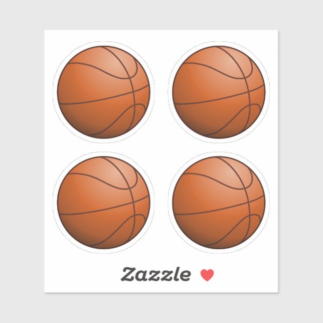 Basketball Ball Set of 4 (Sheet)
