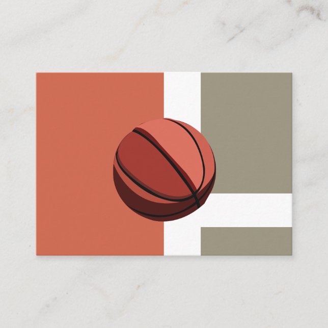Basketball Ball Sports Coach  Business Card (Front)