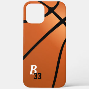 Basketball Ball Sports Monogram Player Number Case-Mate iPhone Case