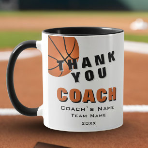 Basketball Ball Thank you Coach  Mug