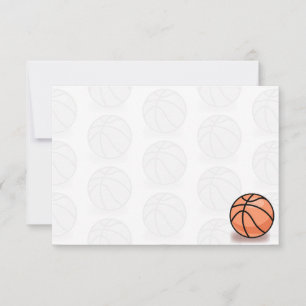 Basketball Balls Blank Card