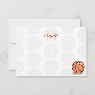 Basketball Balls Custom Name Fan Card