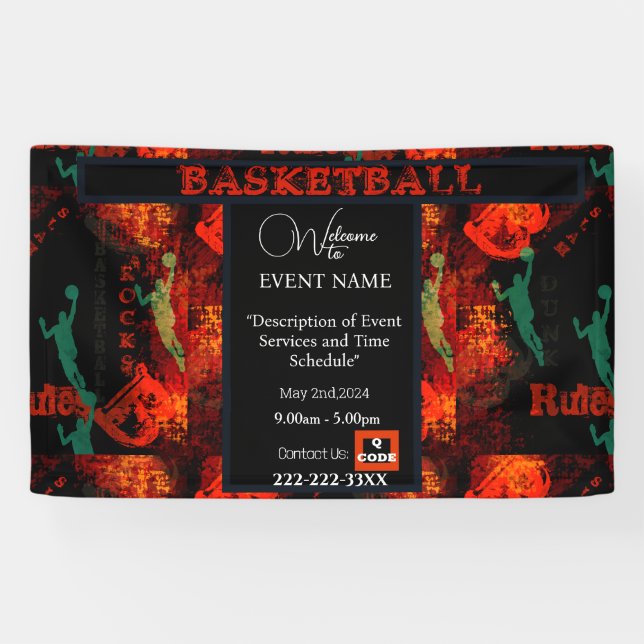 BASKETBALL  BANNER (Horizontal)