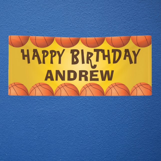 Basketball banner for birthday or any occasion (Creator Uploaded)