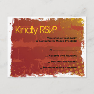 Basketball Bar Mitzvah Reply Card