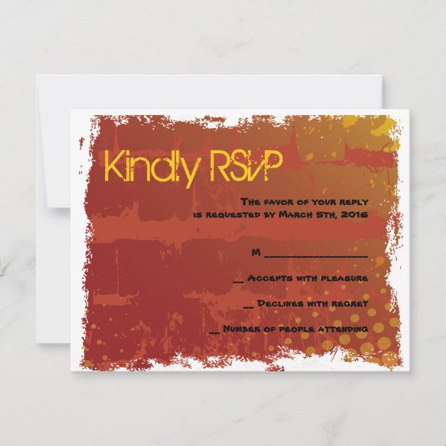 Basketball Bar Mitzvah Reply Card (Front)