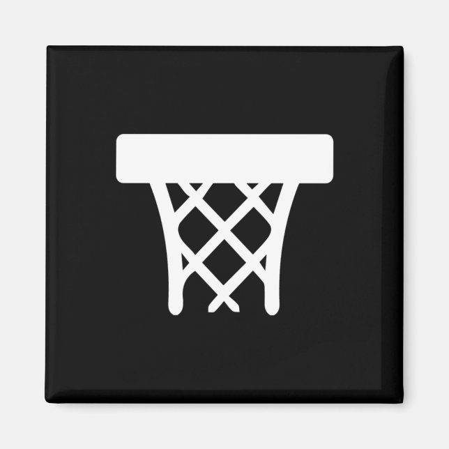 Basketball Basket  Magnet (Front)