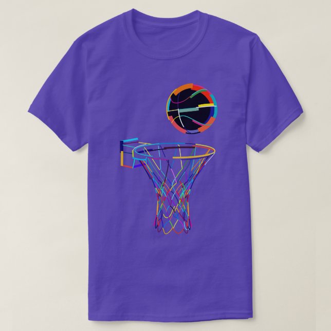 Basketball   Basketball Colourful  T-Shirt (Design Front)