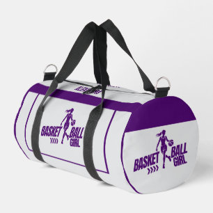 Basketball, Basketball Player Girl, Team, Gift Duffle Bag