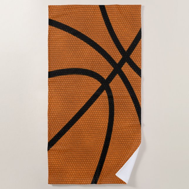 Basketball Beach Towel (Front)