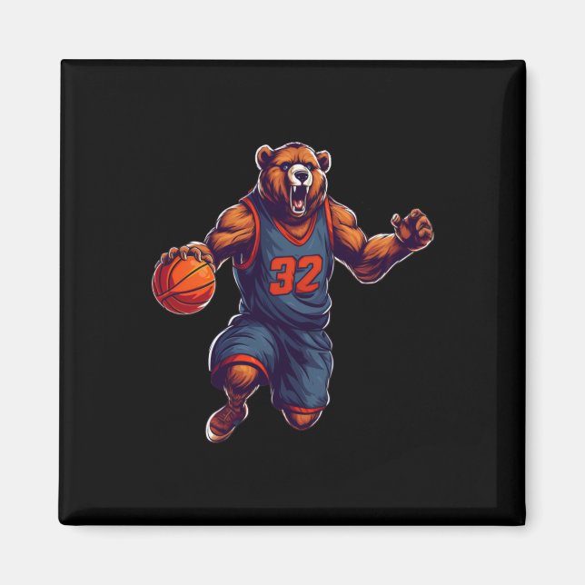 Basketball Bear 1  Magnet (Front)