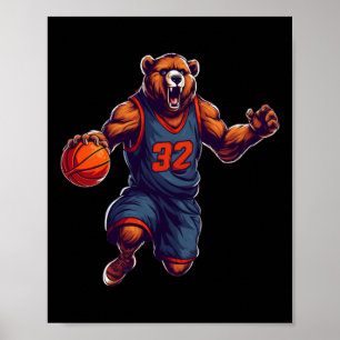 Basketball Bear 1 Poster